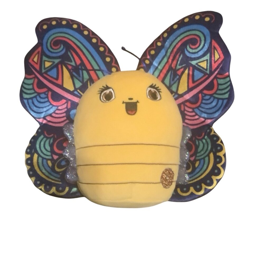 Little Brownie Bakers RAINBOW BUTTERFLY Plush Toy Vibrant Stuffed Insect 12"x11"